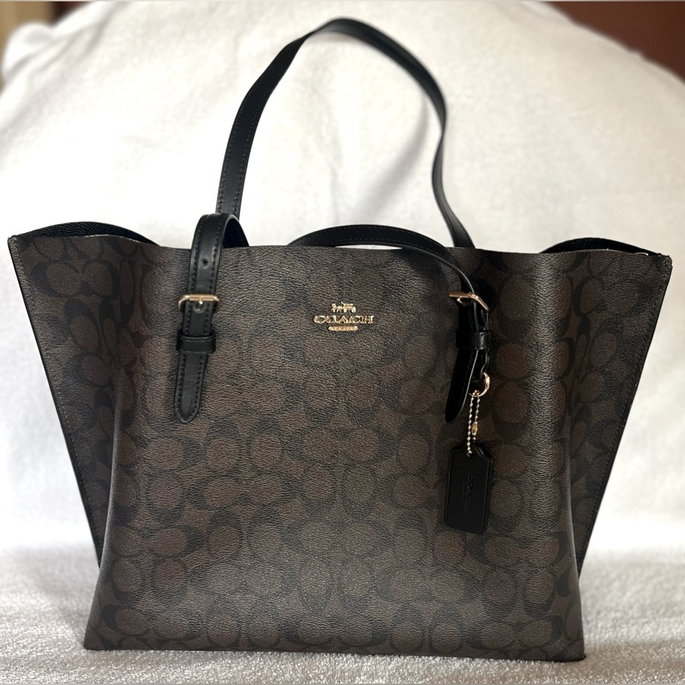 Brown Coach large size tote.